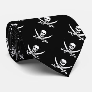 Cravate de "drapeau de pirate de Jack de calicot"