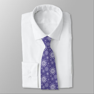 Cravate de flocons de neige pour hommes