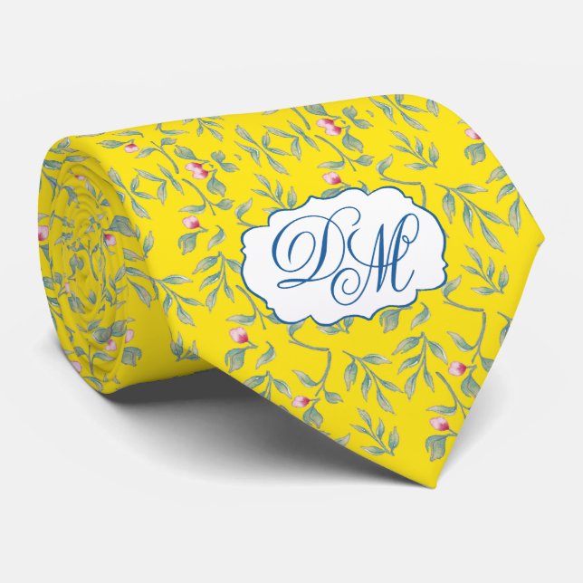 Cravate de garde de Mariage jaune pâle (Roulé)