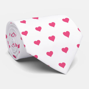 Cravate de Glam White et Rose Hearts