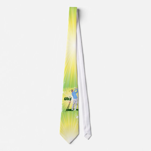 Cravate de golf de Sunburst. (Devant)