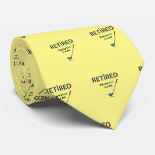 Cravate de golf Retraite Golf Neck Cravate personn