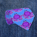 cravate de grenouille blanche<br><div class="desc">Une grenouille violette joyeuse dans un design fantaisiste. Mignonne humour et tenue amusante.Cette grenouille souriante peut être une métaphore pour son esprit intérieur et son charme. Il s'agit aussi de la conservation de la nature et de la protection de la faune. Une excellente cravate pour quiconque cherche à encourager un...</div>