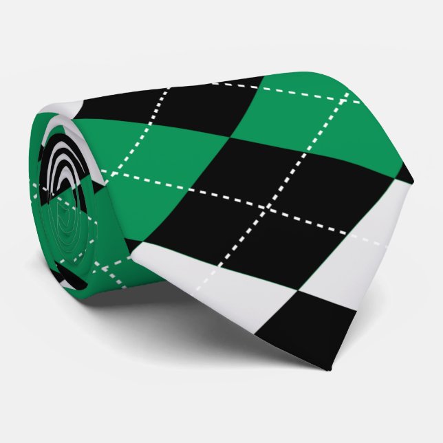 Cravate de JACQUARD Moss Green (Roulé)