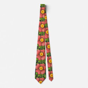 cravate de jardin fleuri "Rose sauvage"
