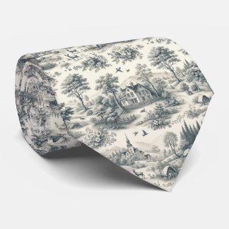Cravate de la campagne Toile de Jouy | Classique