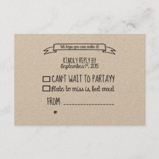 Cravate de la carte Knot RSVP