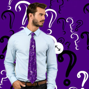 Cravate de la marque de question désorganisée - Bl