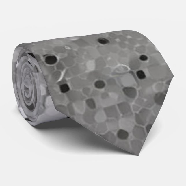 Cravate de la séquence d'étincelles en argent (Roulé)