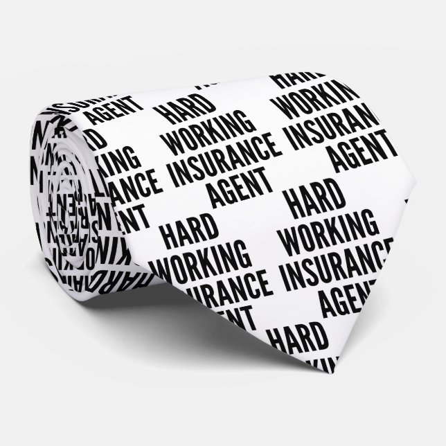 Cravate de l'agent d'assurance de travail (Roulé)