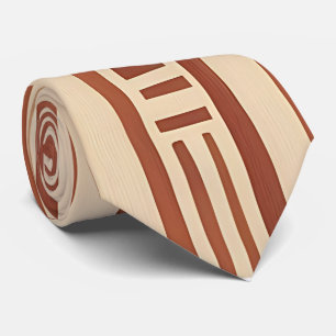 Cravate de lignes organiques d'inspiration tribale