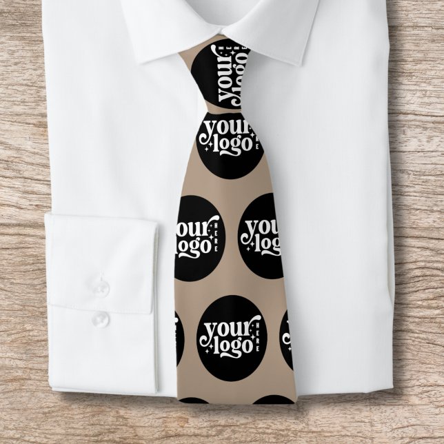 Cravate de logo simple Entreprise (Simple Business Company Logo Neck Tie)