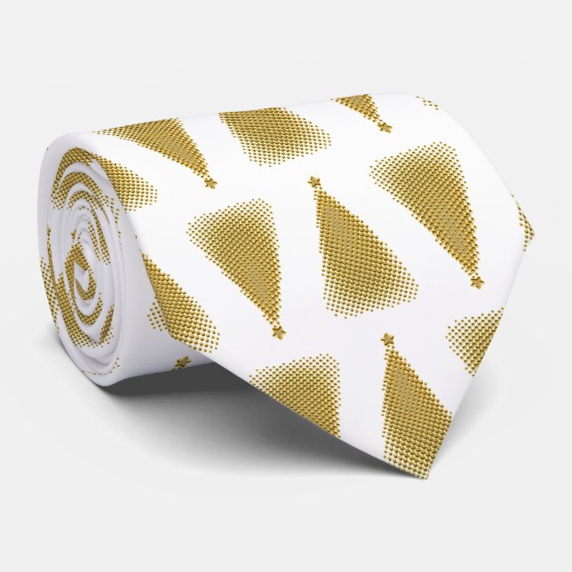 Cravate de look classique des arbres de Noël - HAM (Roulé)