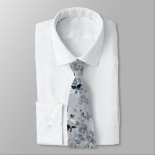 Cravate de Mariage bleu Dusty