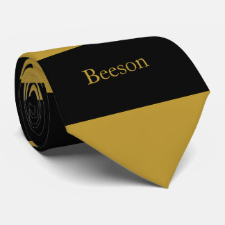 Cravate de monogrammes pour bandes d'or noir