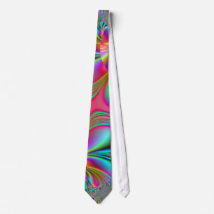 Cravate de motif de fractale