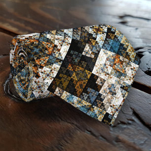 Cravate de Motif géométrique fractale de la nature