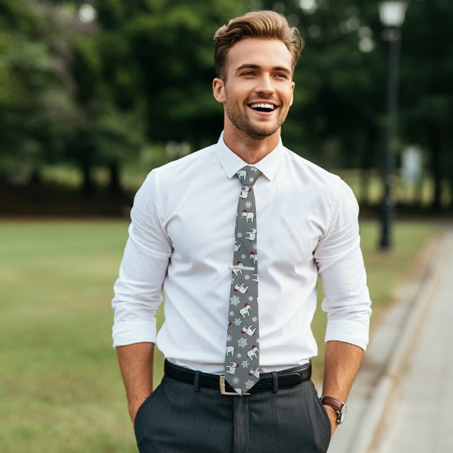 Cravate de Noël de la fête des éléphants blancs (g (Wear it to a White Elephant Party or make it the gift you bring to the exchange!)