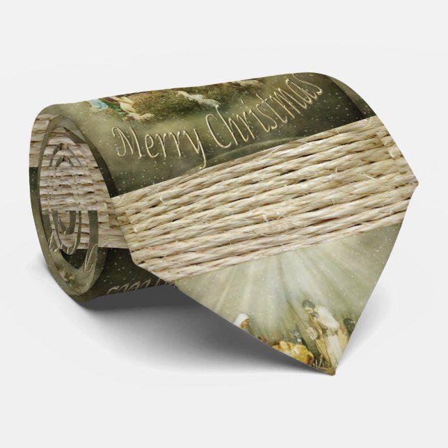 Cravate de Noël, Jésus Christ (Roulé)