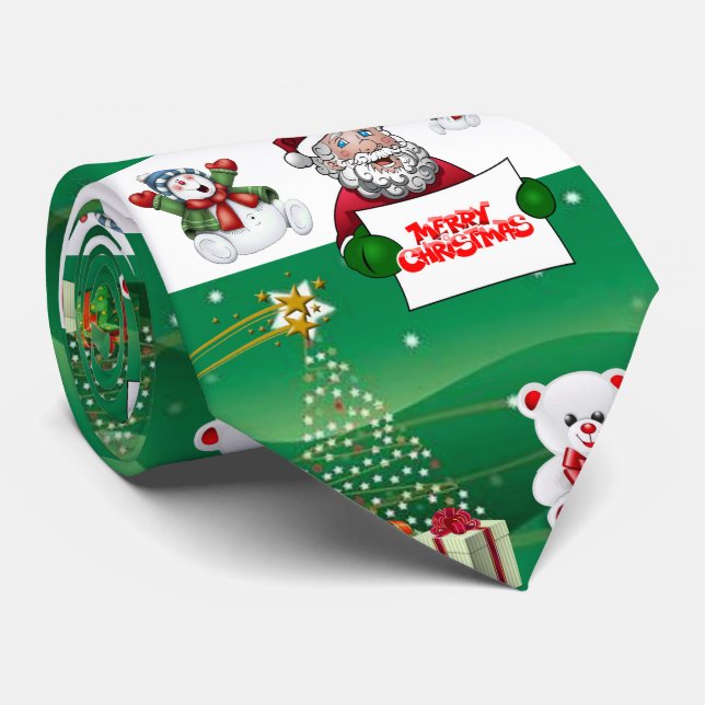 Cravate de Noël, Joyeux Noël (Roulé)