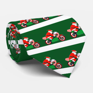 Cravate de Noël moto