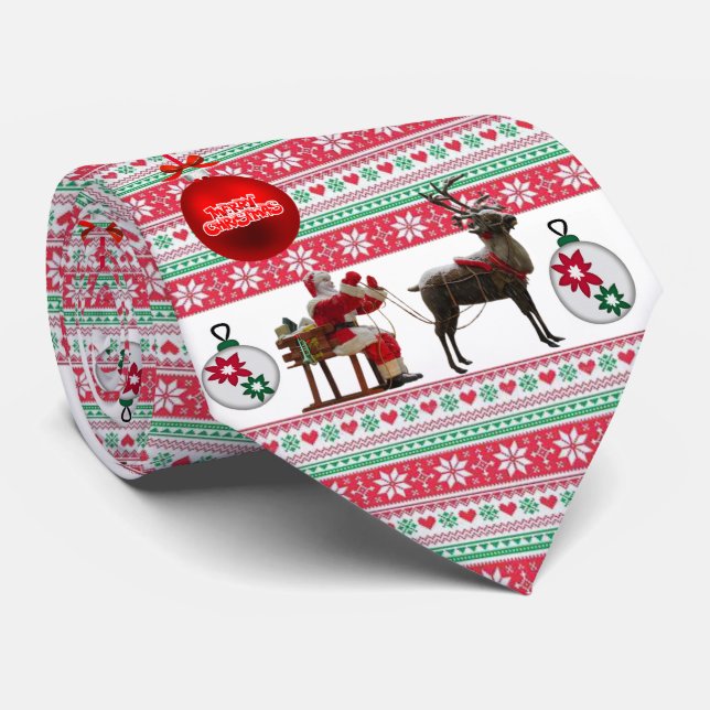 Cravate de Noël, Père Noël (Roulé)