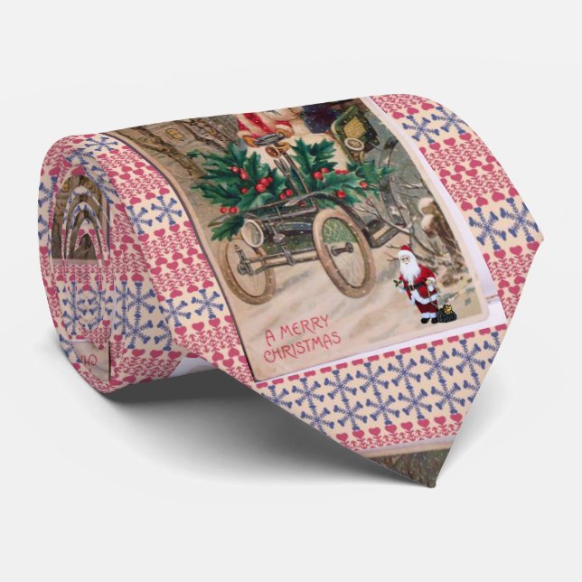 Cravate de Noël, Vintage (Roulé)