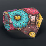 Cravate de noix de Doughnut au chocolat glacé<br><div class="desc">La cravate pour hommes propose un motif amusant de beignets au chocolat glacé avec des arrosées. PLUS de designs en magasin. Cool pour le bureau, une nuit en ville, un mariage, pour le marié ou les groomsmen ou donner en cadeau à votre mari, père, frère ou meilleur ami. Faites une...</div>