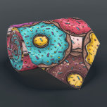 Cravate de noix de Doughnut au chocolat glacé<br><div class="desc">La cravate pour hommes propose un motif amusant de beignets au chocolat glacé avec des arrosées. PLUS de designs en magasin. Cool pour le bureau, une nuit en ville, un mariage, pour le marié ou les groomsmen ou donner en cadeau à votre mari, père, frère ou meilleur ami. Faites une...</div>