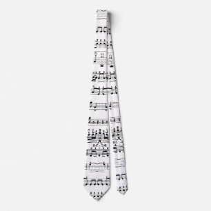 Cravate de notes musicales