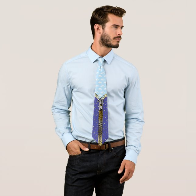 Cravate de nuit à jour (En situation)