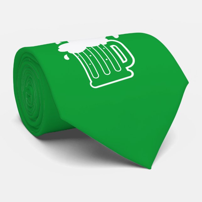 Cravate de partie de jour de Kelly St Patrick vert (Roulé)