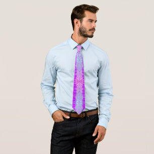 Cravate de Parties scintillant violet