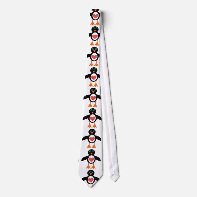 Cravate de pingouin de coeur mignonne LOve (Devant)