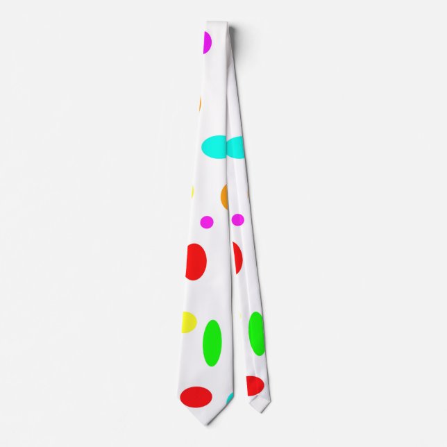 Cravate de points de couleur (Devant)