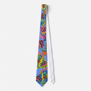 Cravate de poissons tropicaux, Art Whimsical