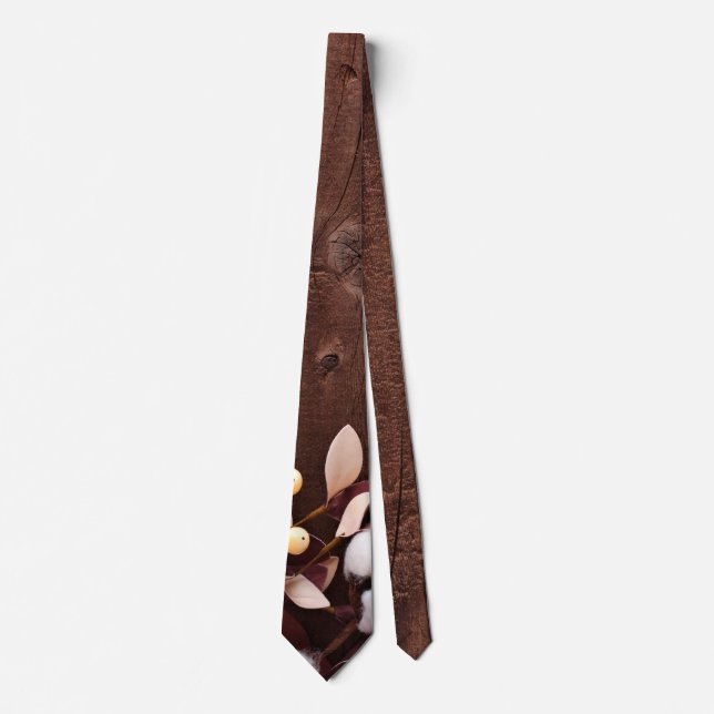 Cravate de robe pour hommes Branche de coton sur b (Devant)