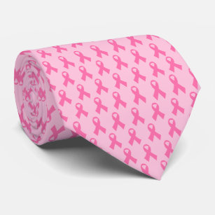 cravate de ruban rose