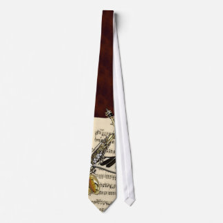 Cravate de saxophone et de musique de piano