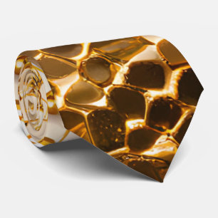 Cravate de séquence or brillant