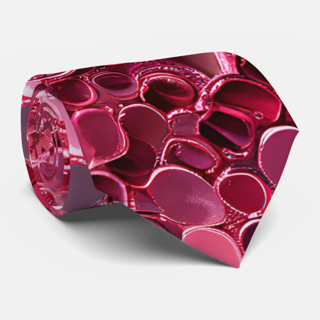 Cravate de séquence rose parties scintillant (Roulé)