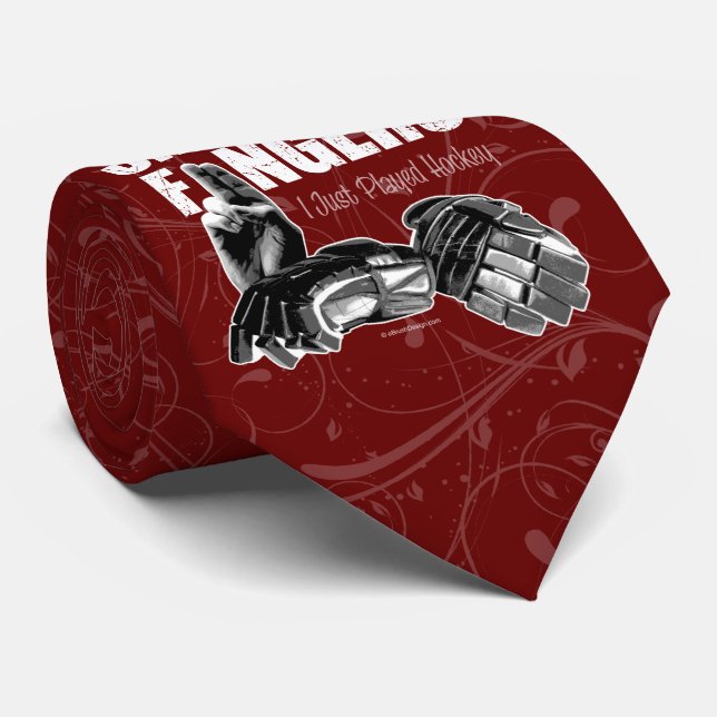 Cravate de Smell My Fingers (hockey) (Roulé)
