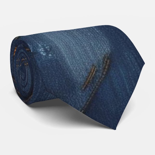 Cravate de style Denim tendance (Roulé)