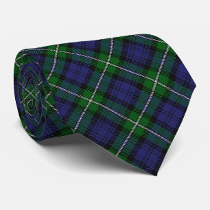 Cravate de tartan de monogramme de la lettre F de