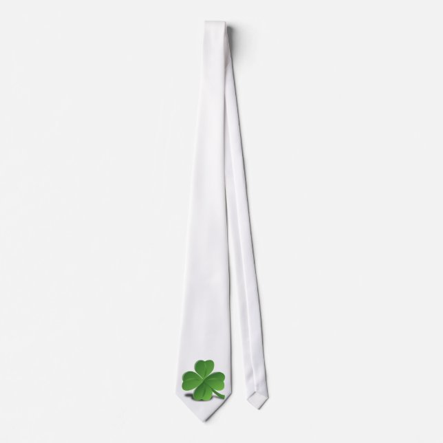 Cravate de trèfle de shamrock du jour de St (Devant)