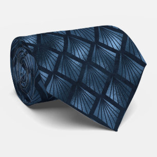 Cravate de ventilateur en métal bleu marine
