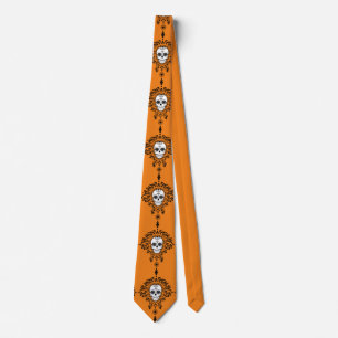 Cravate Dead Damask - Chic Sugar Skull Tie