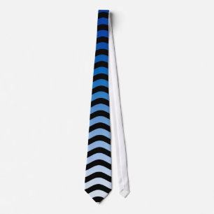 Cravate Decor de stripes bleues