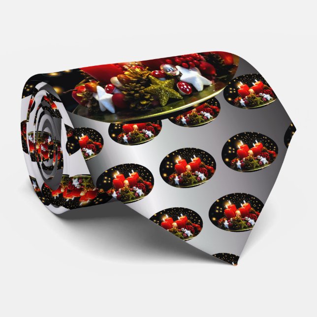 Cravate Décoration de la chemise de Noël (Roulé)