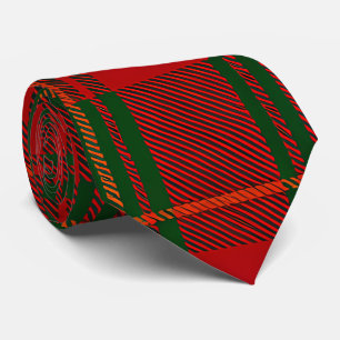 Cravate Décoration de Noël vintage Plaid de fêtes